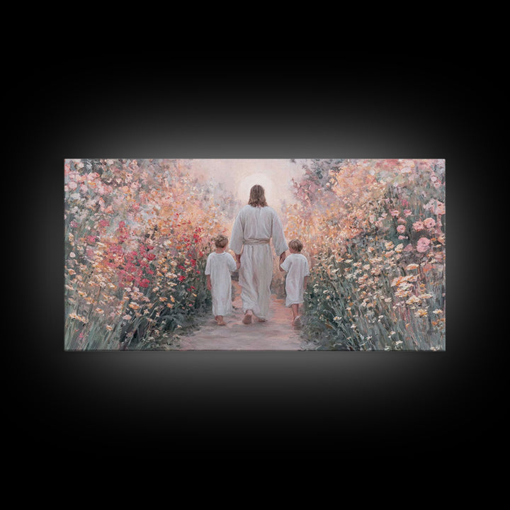 Fields of Mercy | Framed Canvas Print | Christian Art Canvas | Christian Wall Art | Christian Art | Jesus Painting | Christian Decor