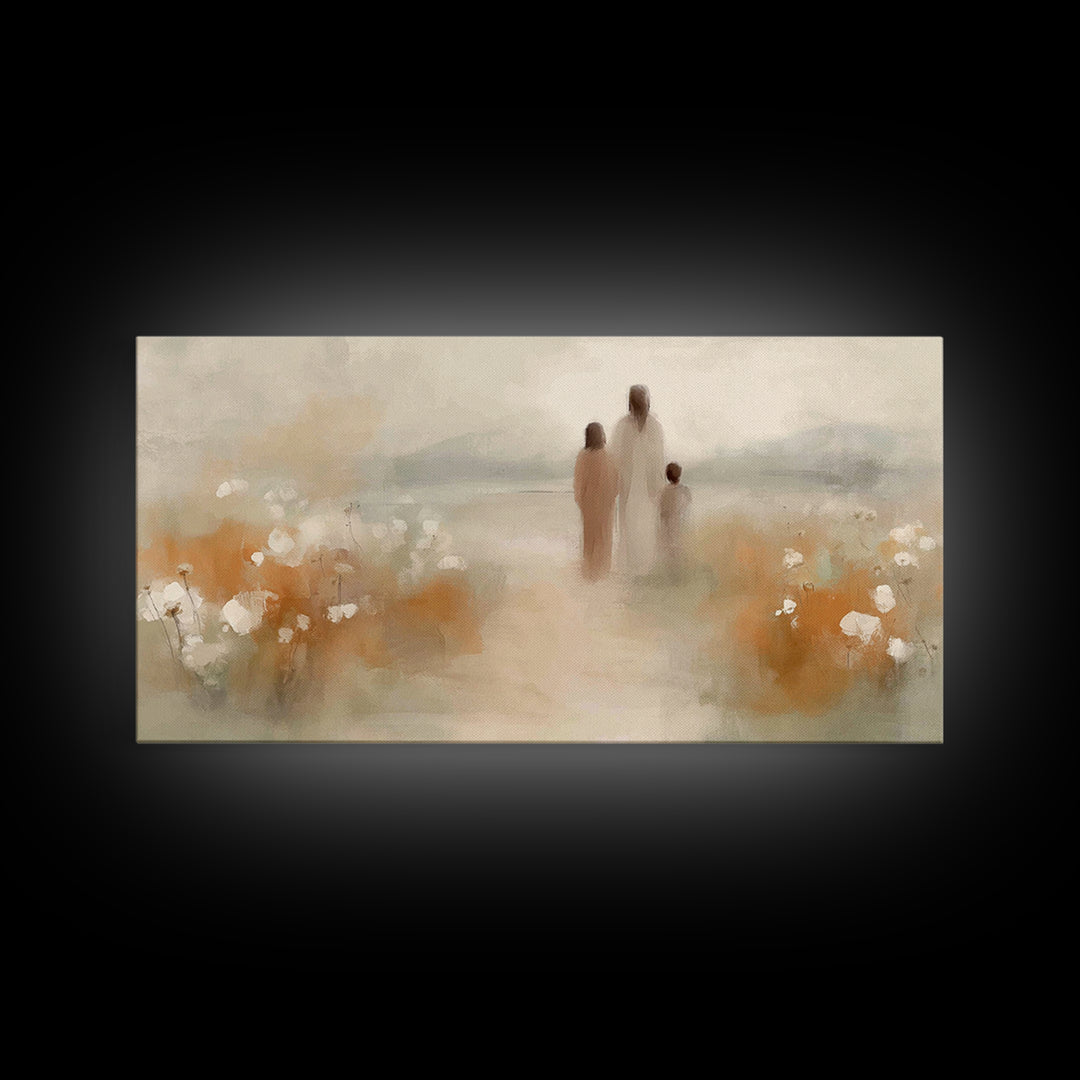 Gentle Path of Grace – Framed Canvas Print – Christian Wall Art – Christian Art Canvas – Jesus Painting – Christian Art – Christian Gift Id