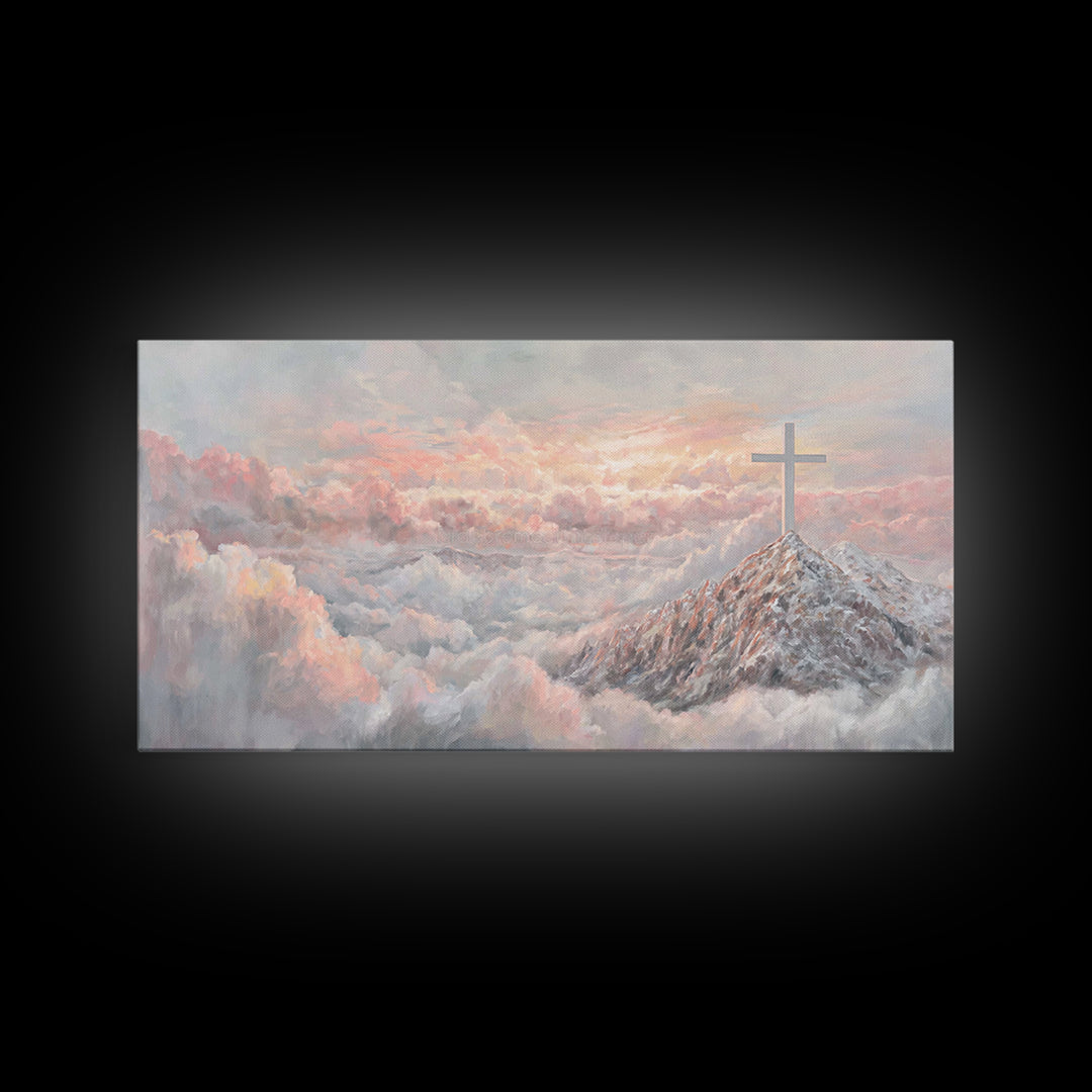 Graceful Offering – Framed Canvas Print – Christian Wall Art – Christian Painting – Christian Art Canvas – Christian Christmas Art