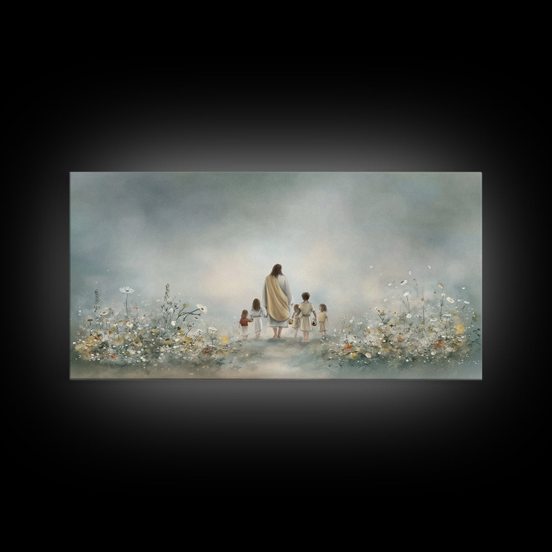 Morning Promise – Framed Canvas Print – Christian Art Canvas – Jesus Painting – Christian Wall Art – Minimalist Christian Art – Christian G
