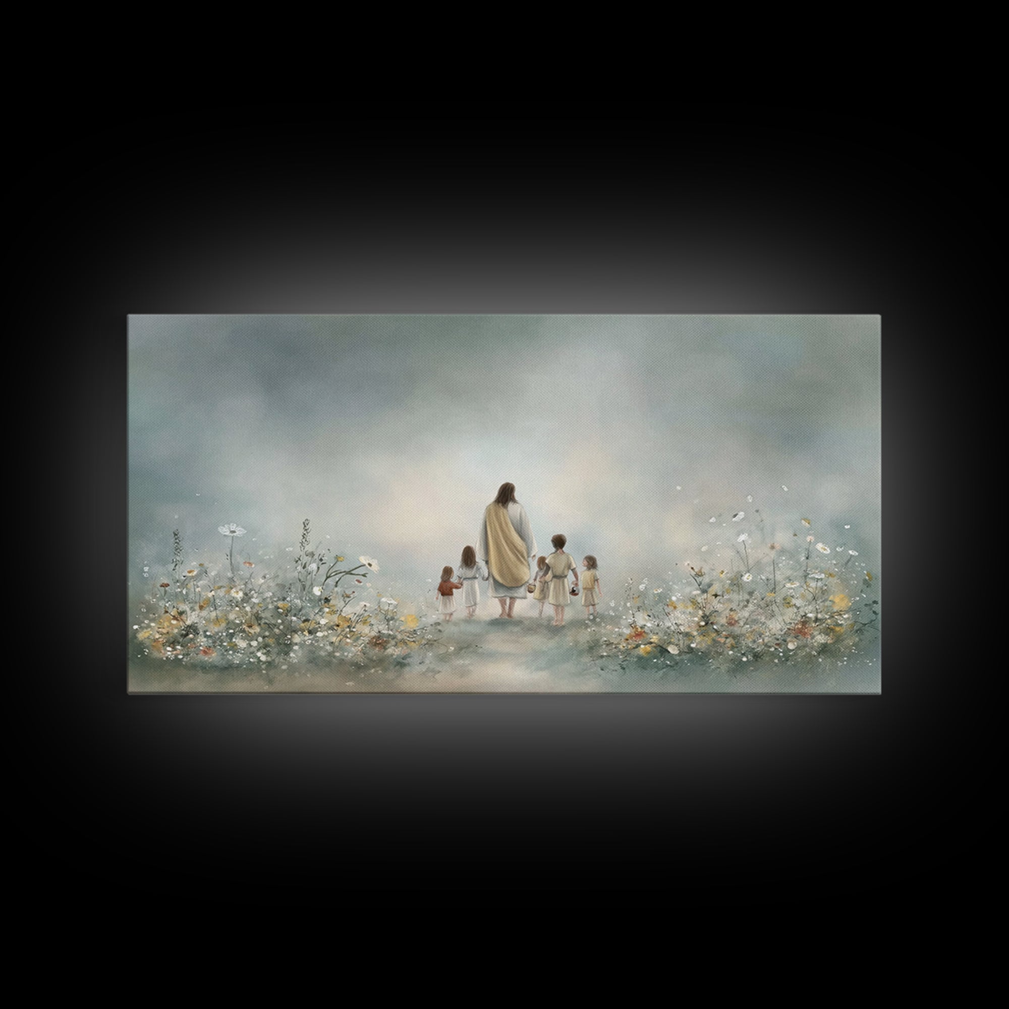 Morning Promise – Framed Canvas Print – Christian Art Canvas – Jesus Painting – Christian Wall Art – Minimalist Christian Art – Christian G