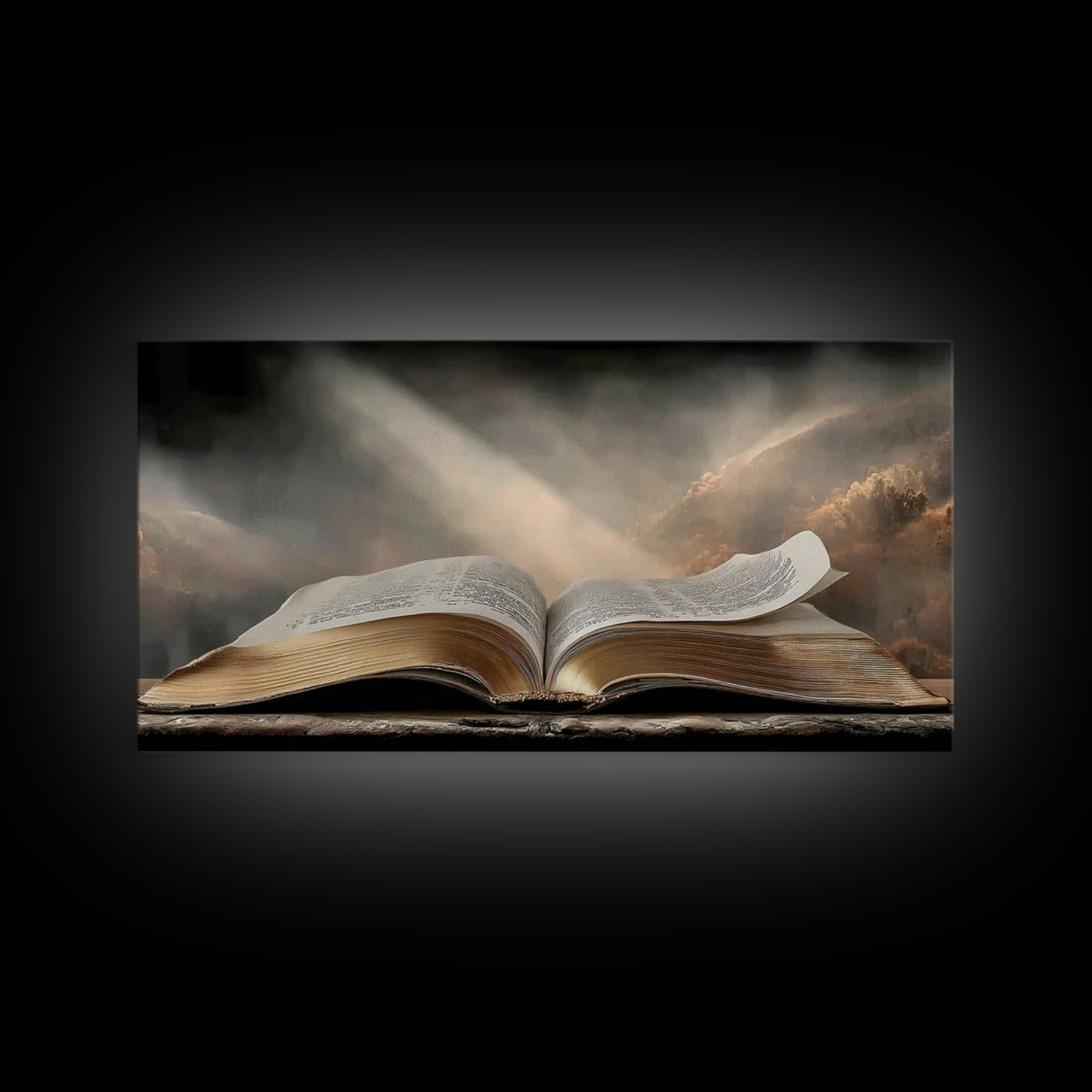 Holy Dawn - Framed Canvas Print - Christian Wall Art - Christian Art Canvas - Jesus Painting - Christian Decor - Modern Christian Art