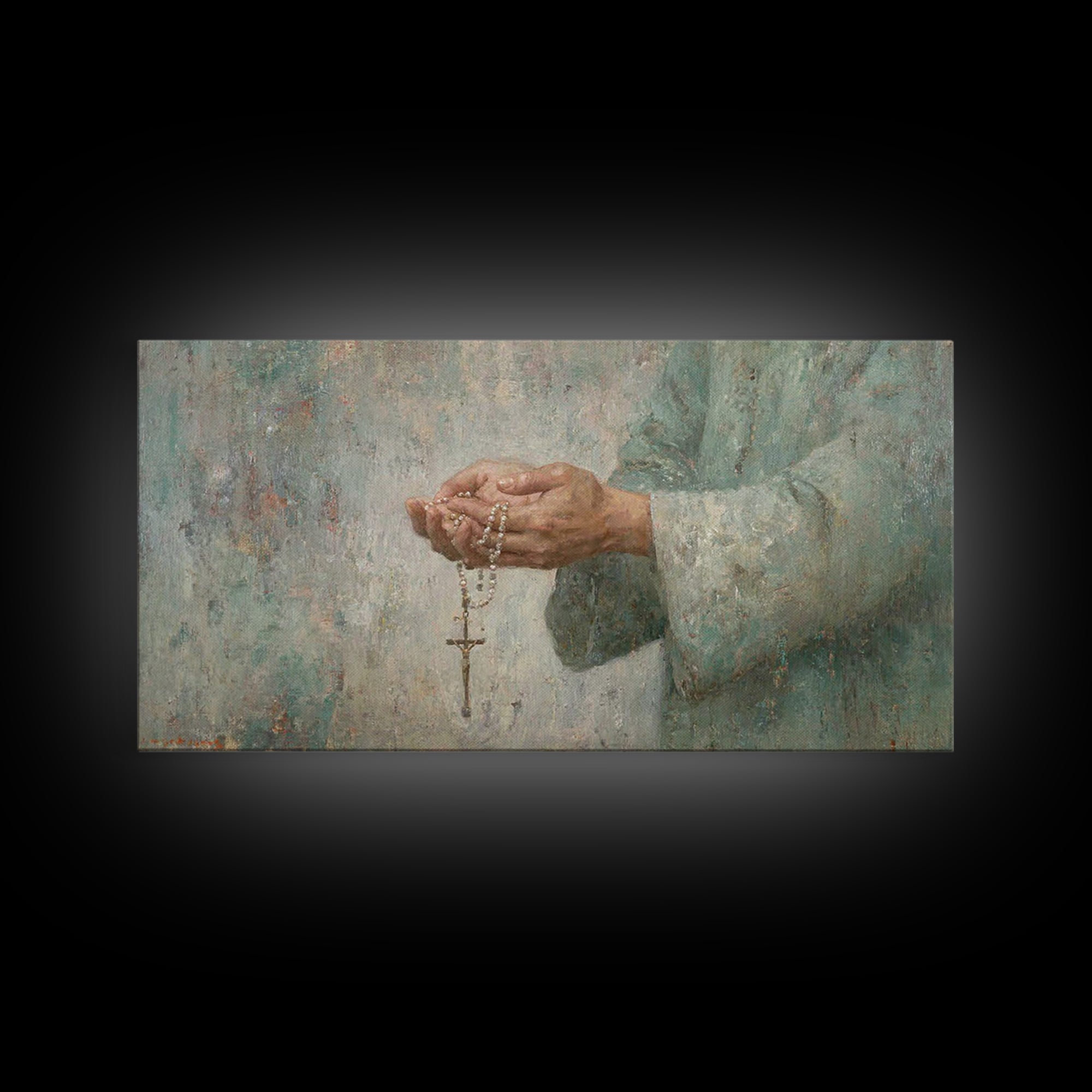 Guiding Prayer – Framed Canvas Print – Christian Wall Art – Christian Art Canvas – Christian Decor – Modern Christian Art – Subtle Christia