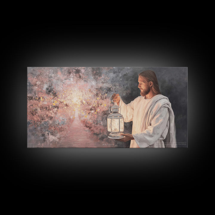 Path of Glory – Framed Canvas Print – Jesus Painting – Christian Wall Art – Christian Art Canvas – Christian Christmas