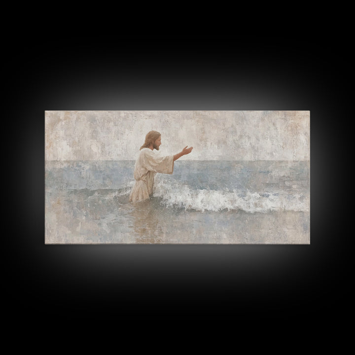 Morning Of Hope – Framed Canvas Print – Christian Art Canvas – Jesus Painting – Christian Wall Art – Subtle Christian Art – Christian Chris