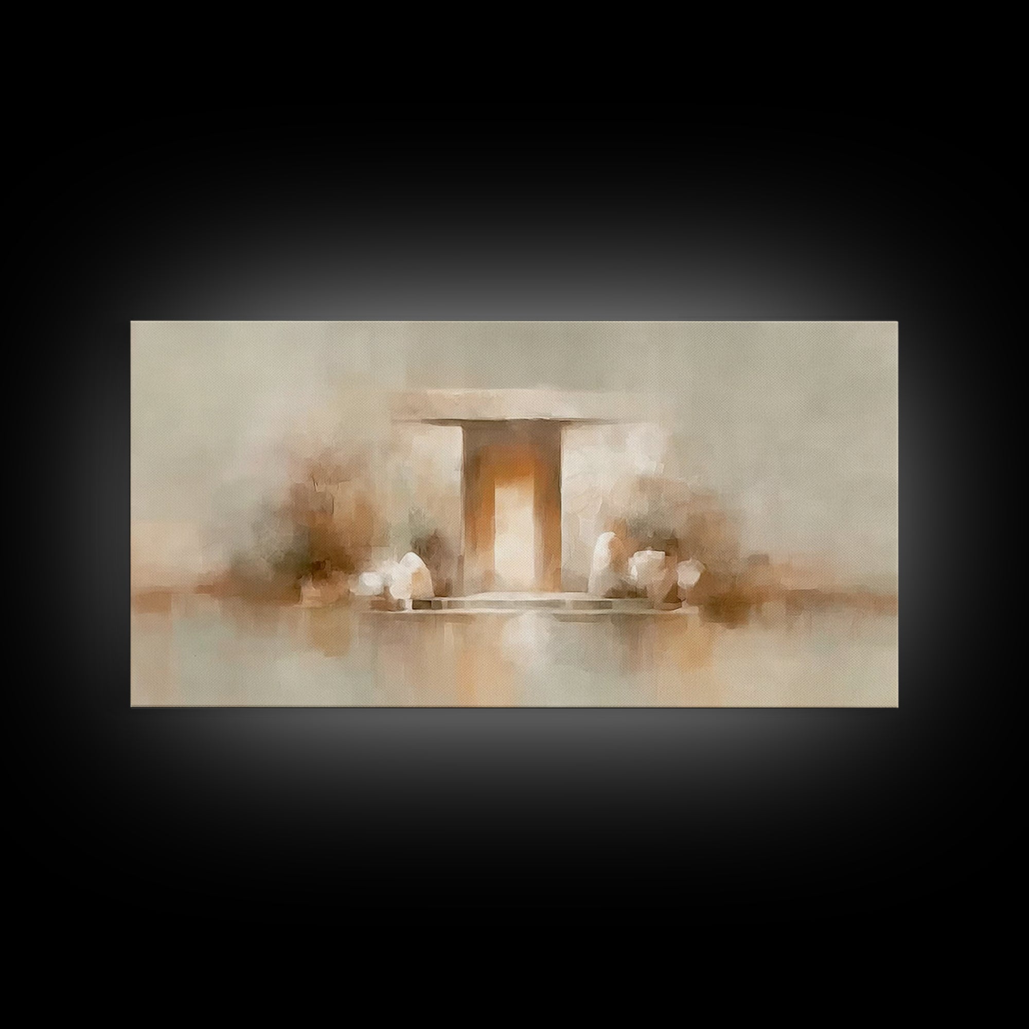 Radiant Tomb – Framed Canvas Print – Christian Art Canvas – Christian Wall Art – Jesus Painting – Christian Christmas Art – Christian Decor
