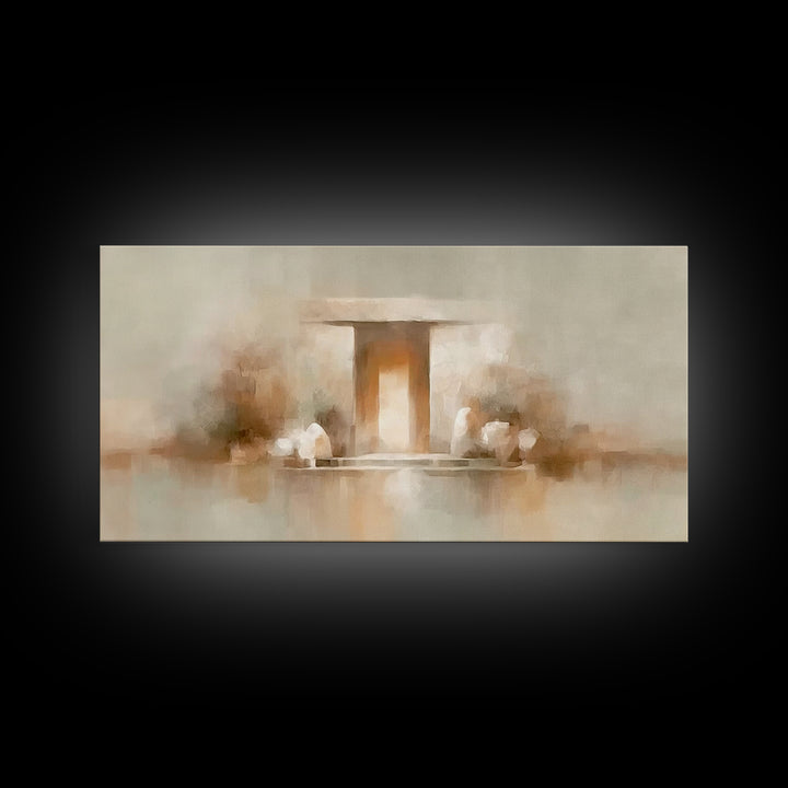 Radiant Tomb – Framed Canvas Print – Christian Art Canvas – Christian Wall Art – Jesus Painting – Christian Christmas Art – Christian Decor