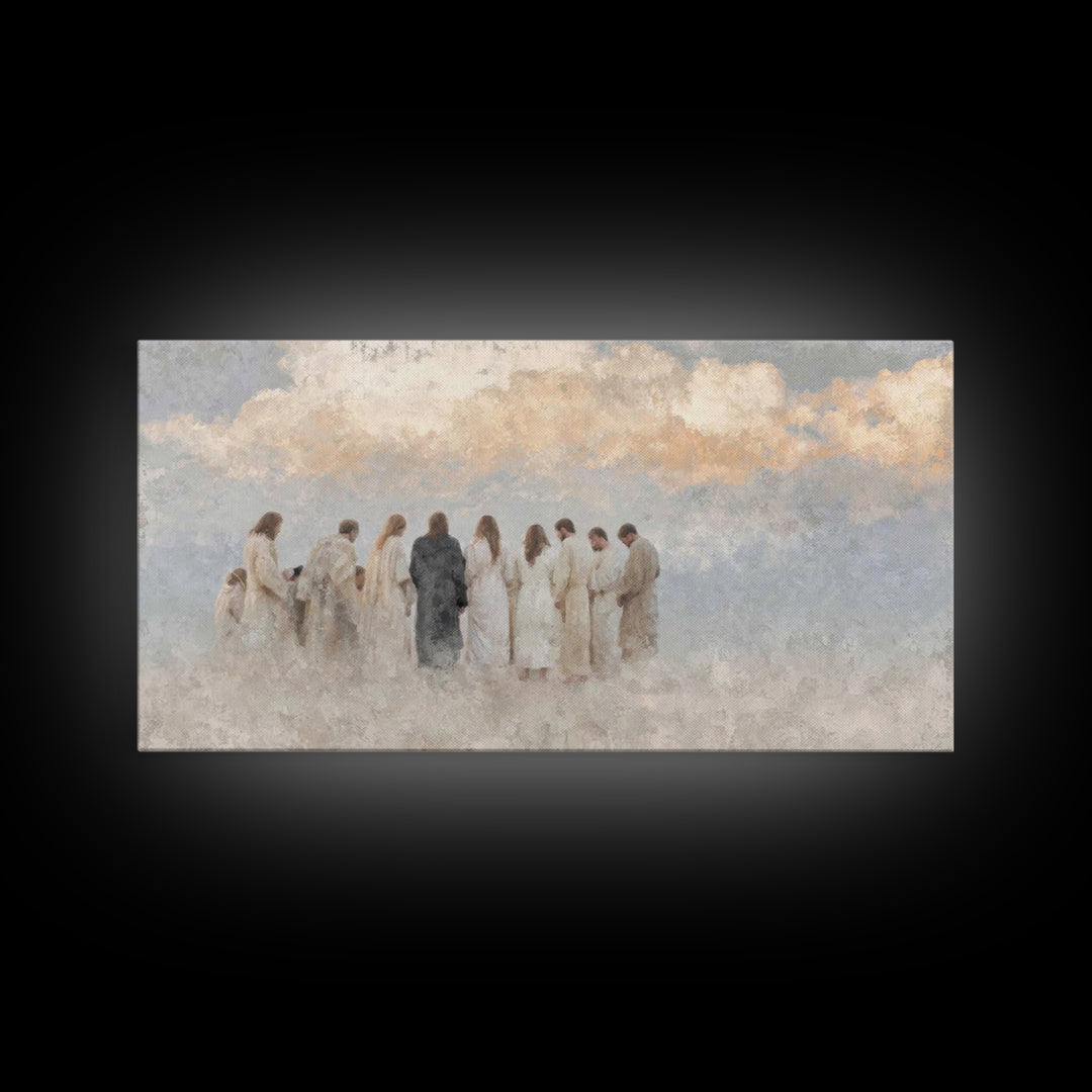 Path Of Revelation – Framed Canvas Print – Christian Art Painting – Christian Decor – Jesus Wall Art – Large Christian Art – Christian Art