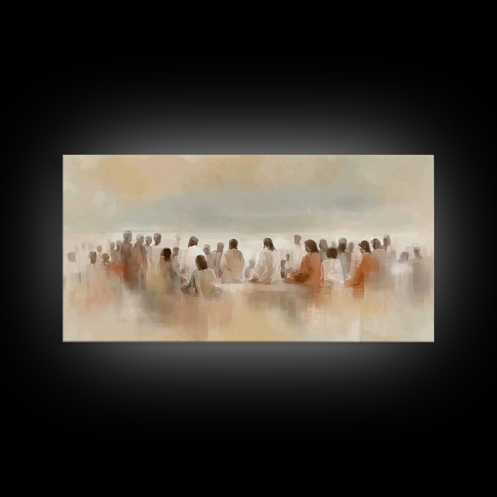 Voices Of Faith – Framed Canvas Print – Christian Wall Art – Christian Art Canvas – Christian Painting – Modern Christian Art – Christmas A