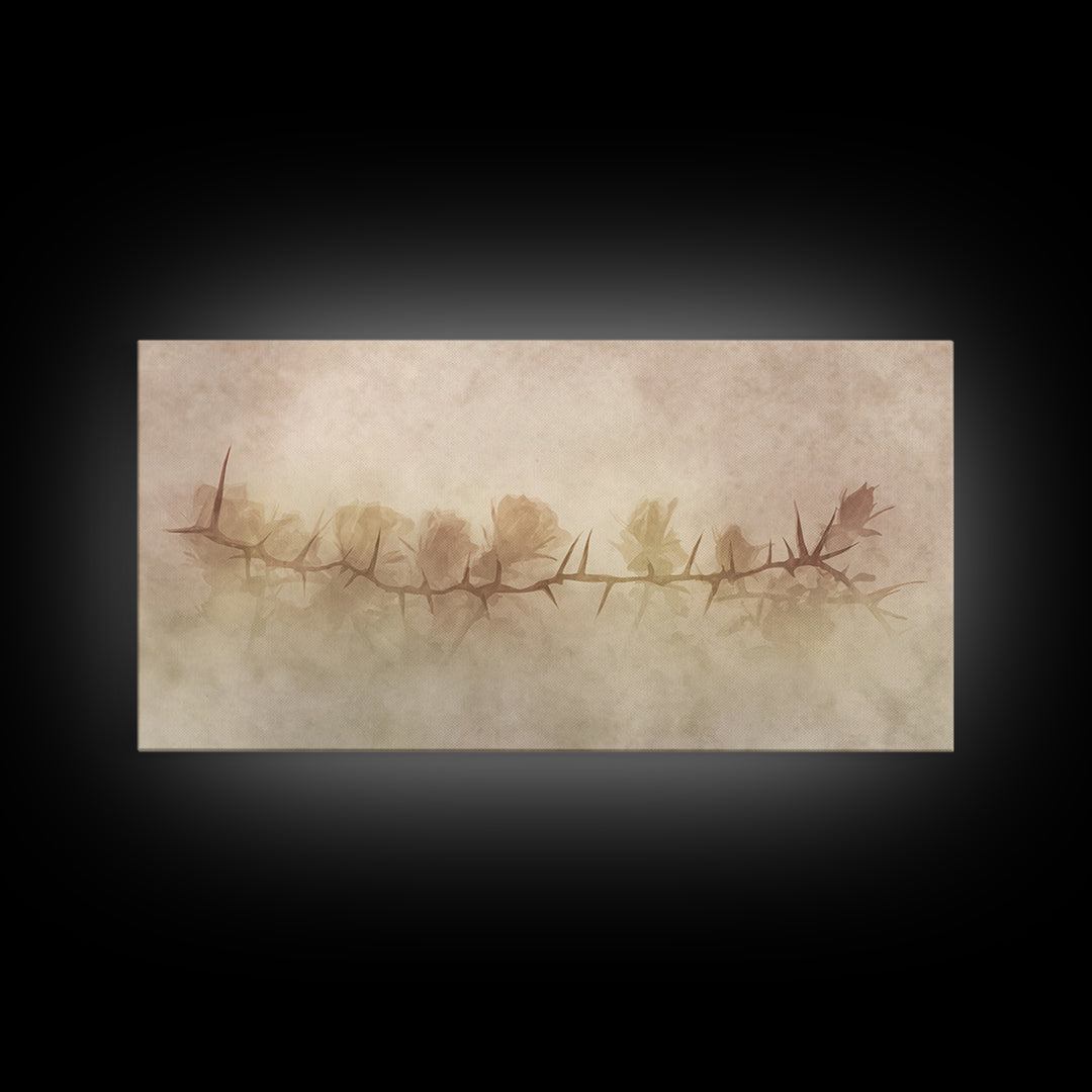 Thorns Of Redemption – Framed Canvas Print – Christian Wall Art – Christian Art Canvas – Abstract Christian Art – Christian Gift Ideas – Ch