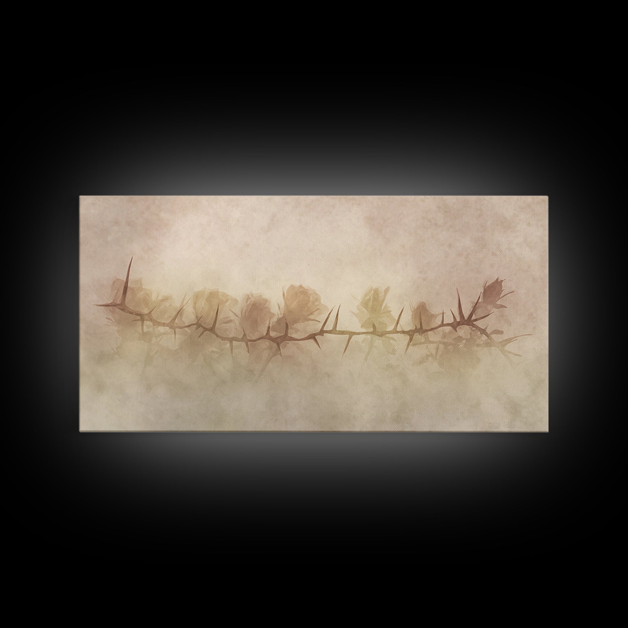Thorns Of Redemption – Framed Canvas Print – Christian Wall Art – Christian Art Canvas – Abstract Christian Art – Christian Gift Ideas – Ch