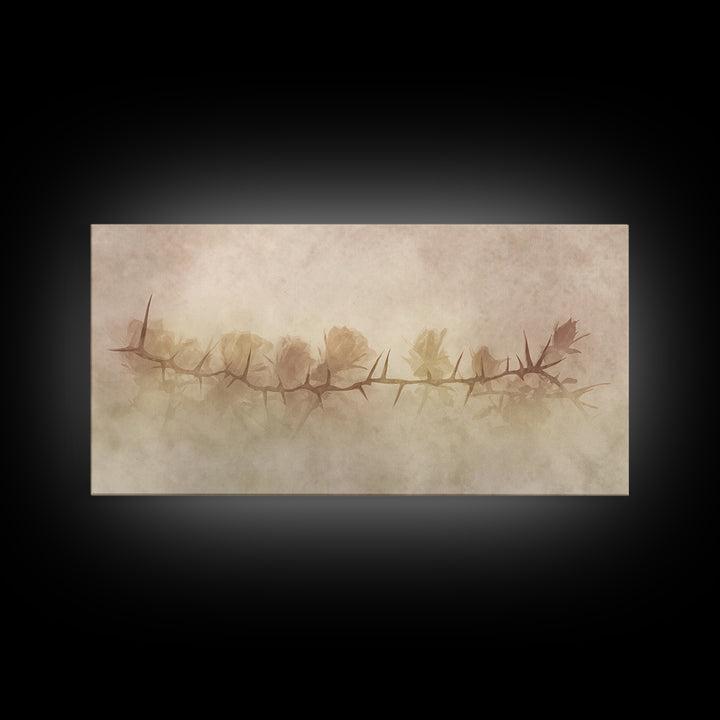 Thorns Of Redemption – Framed Canvas Print – Christian Wall Art – Christian Art Canvas – Abstract Christian Art – Christian Gift Ideas – Ch