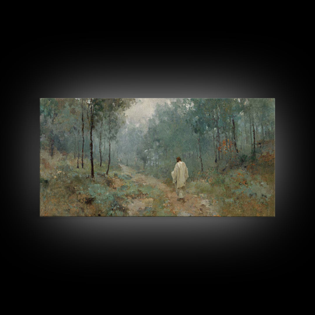 Guided Dawn – Framed Canvas Print – Christian Art Canvas – Large Jesus Painting – Christian Wall Art – Christian Art Print – Subtle Christi