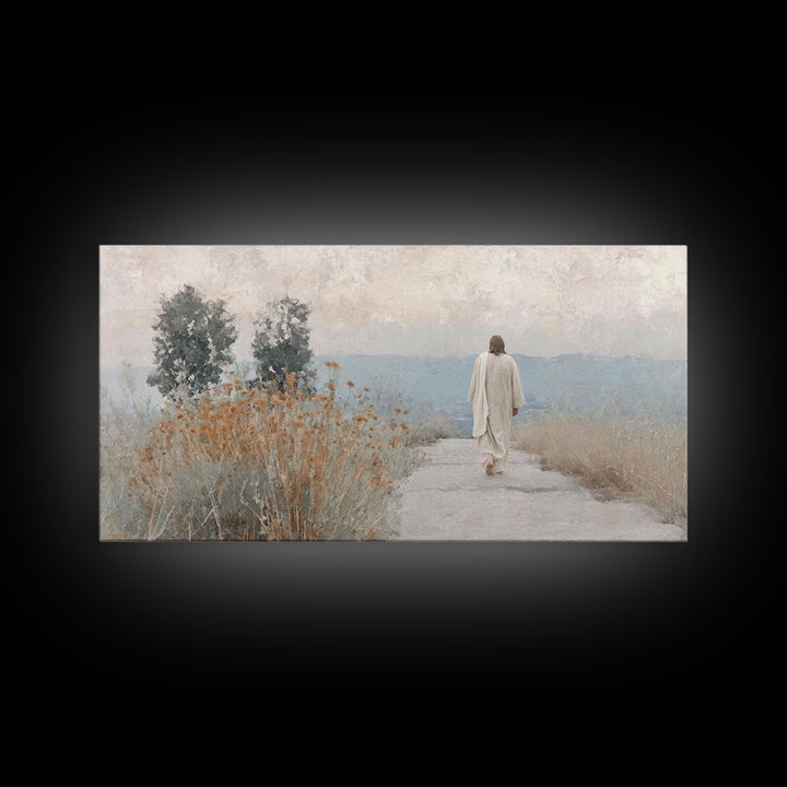 Horizon Of Peace | Framed Canvas Print | Christian Art Canvas | Jesus Painting | Christian Decor | Christmas Art