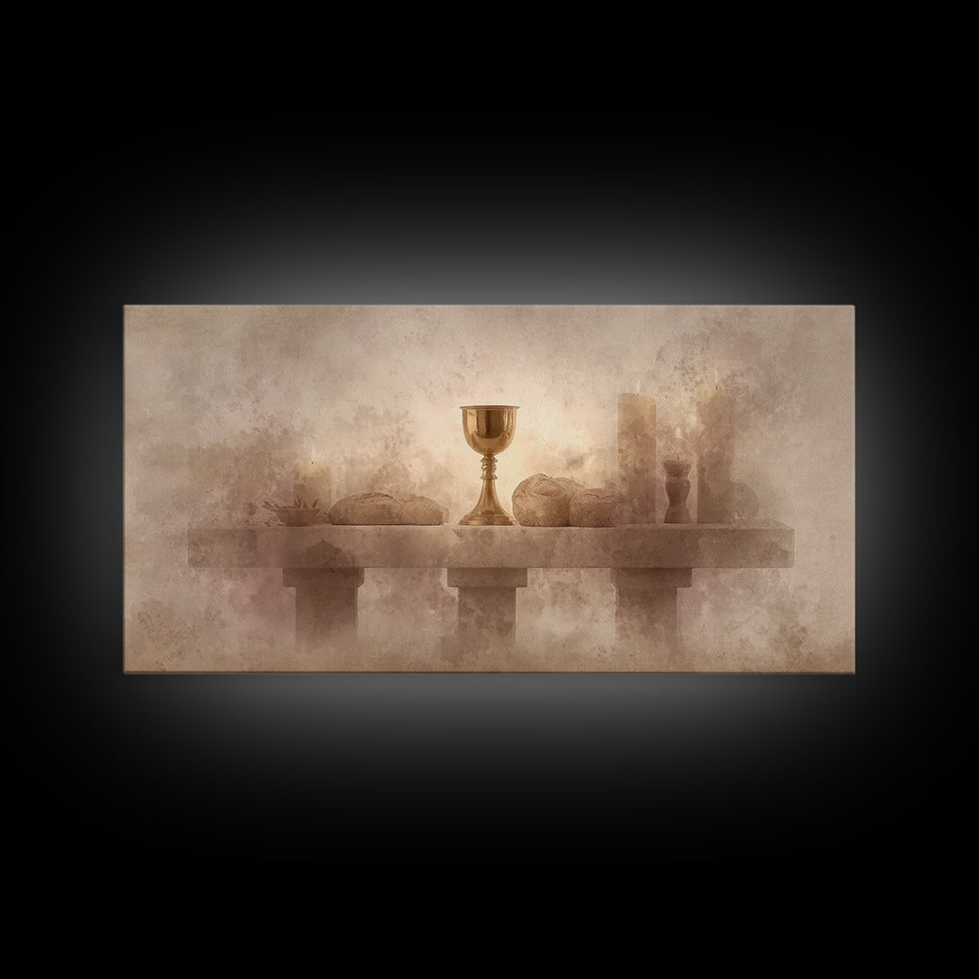 Altar Of Peace – Framed Canvas Print – Christian Wall Art – Subtle Christian Art – Christian Art Canvas – Christian Gift Ideas – Christmas