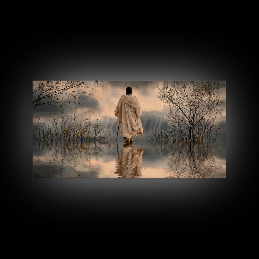 Dawn Of Hope – Framed Canvas Print – Christian Art Canvas – Christian Wall Art – Jesus Painting – Christian Gift Ideas – Christian Christma