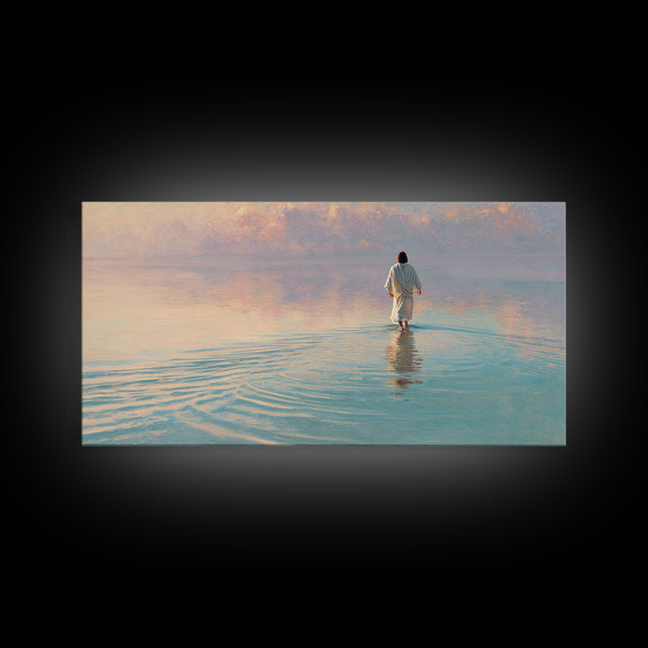Dawn Of Mercy – Framed Canvas Print – Christian Wall Art – Christian Art Canvas – Jesus Painting – Christian Christmas Art – Christmas Art
