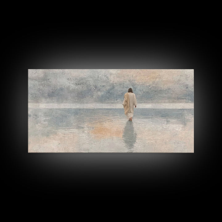 Horizon Of Faith – Framed Canvas Print – Christian Art Canvas – Christmas Art – Jesus Painting – Christian Wall Art – Christian Christmas A