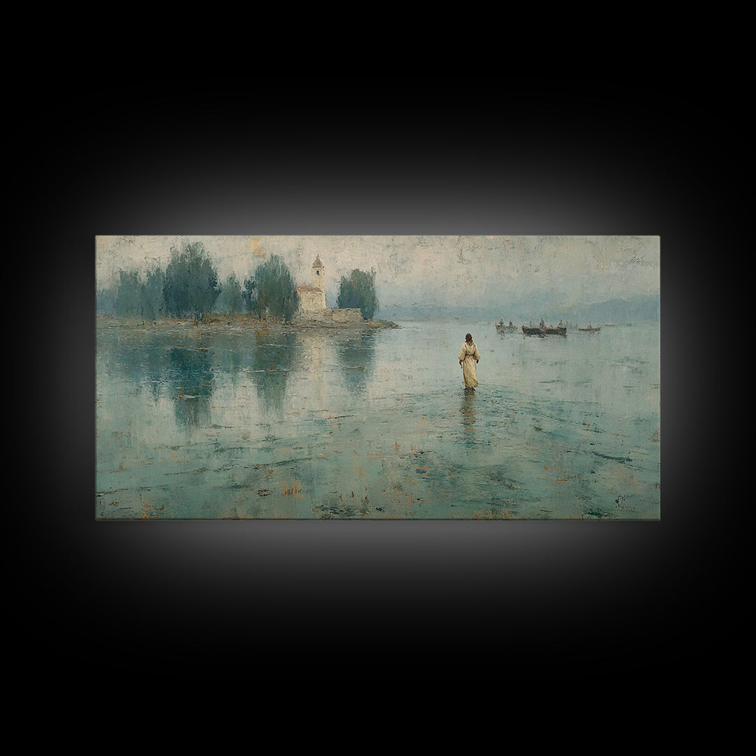 Sky Of Promise – Framed Canvas Print – Christian Christmas Art – Christian Wall Art – Christian Art Canvas – Jesus Painting – Christmas Art