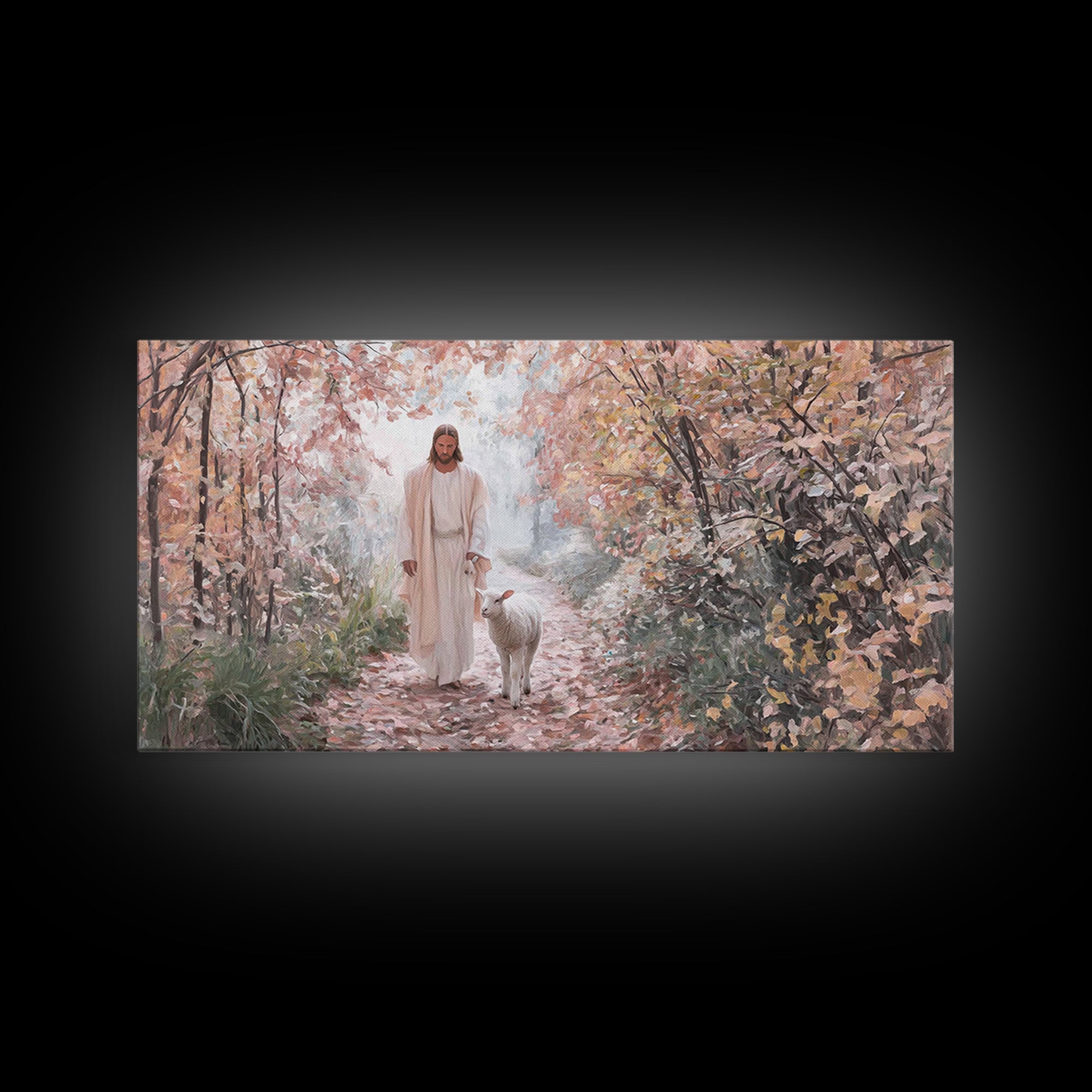 Fields Of Mercy – Framed Canvas Print – Christian Christmas Art – Christian Art Canvas – Jesus Painting – Christian Wall Art – Faith Art