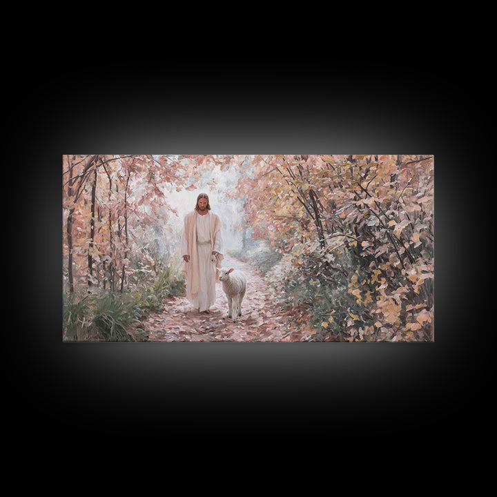Fields Of Mercy – Framed Canvas Print – Christian Christmas Art – Christian Art Canvas – Jesus Painting – Christian Wall Art – Faith Art