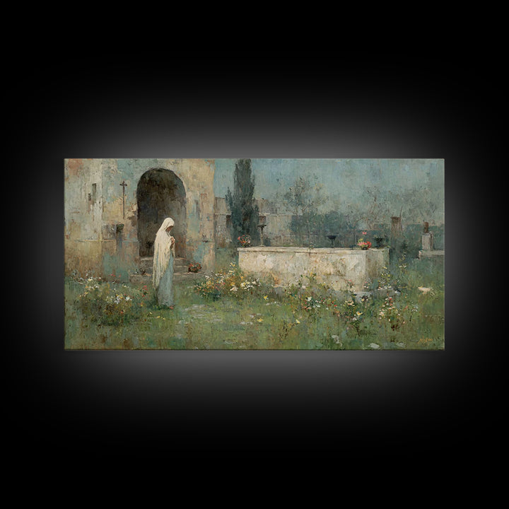 Eternal Bloom – Framed Canvas Print – Christian Wall Art – Large Christian Art – Christmas Art – Christian Art Canvas – Jesus Painting