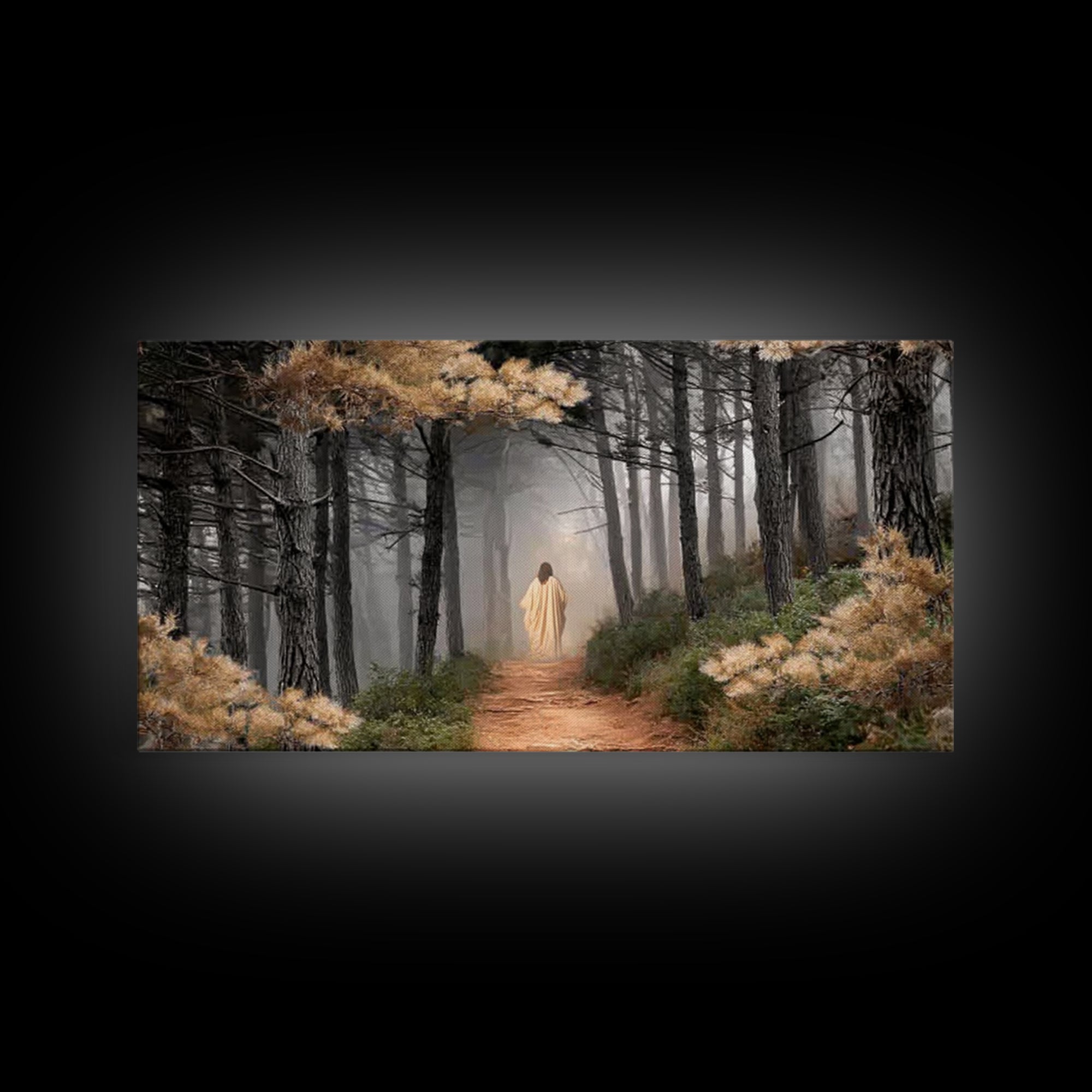 Guiding Peace – Framed Canvas Print – Christian Art Canvas – Large Christian Art – Jesus Painting – Christmas Art – Christian Wall Art