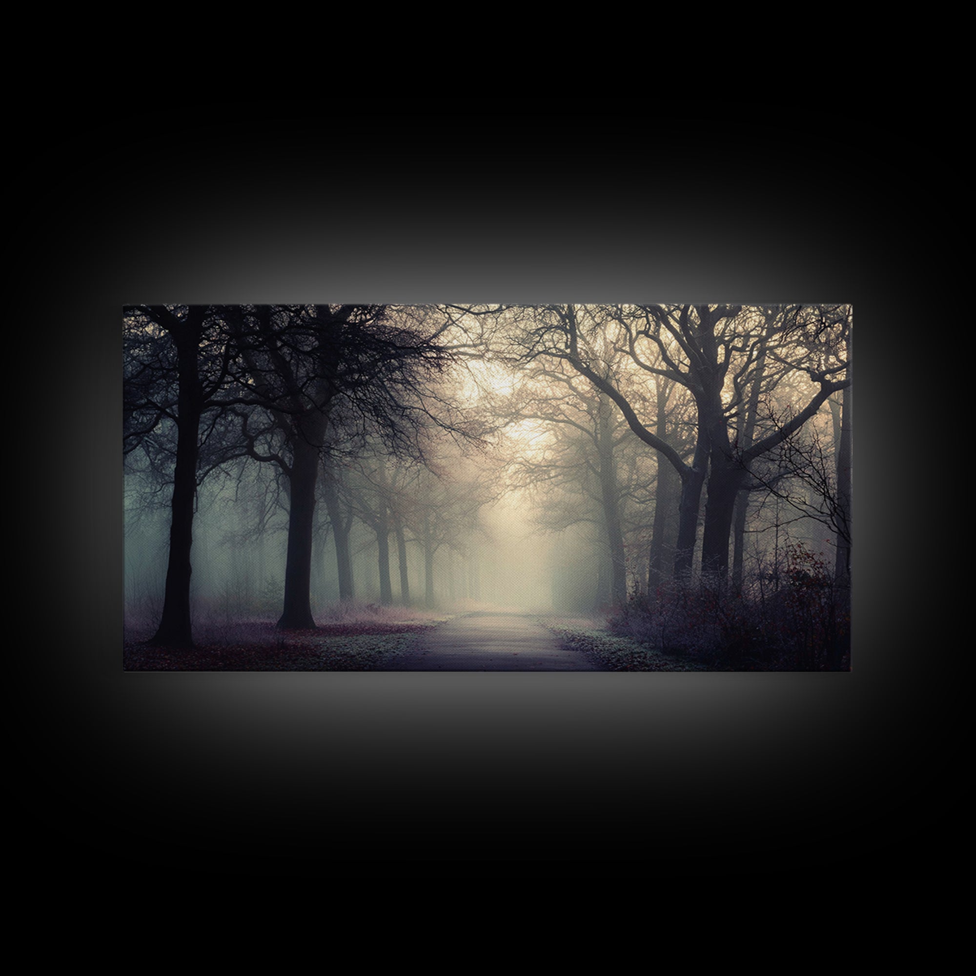 Forest Of Grace – Framed Canvas Print – Christian Wall Art – Christian Art Canvas – Moody Christian Art – Christmas Art – Jesus Painting