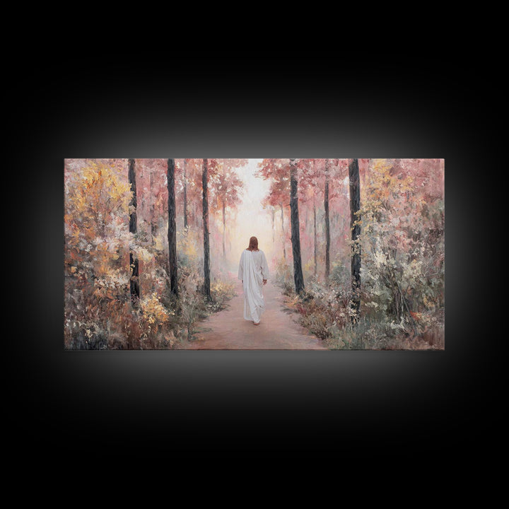 Light Of Peace – Framed Canvas Print – Christian Wall Art – Christian Art Canvas – Jesus Painting – Christian Art – Christmas Art