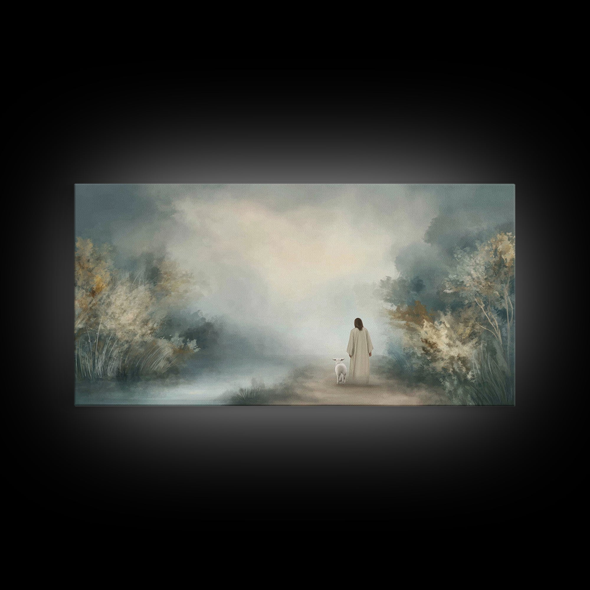 Everlasting Peace, Framed Canvas Print, Christian Art Canvas, Jesus Painting, Christian Wall Art, Modern Christian Art, Christian Christmas