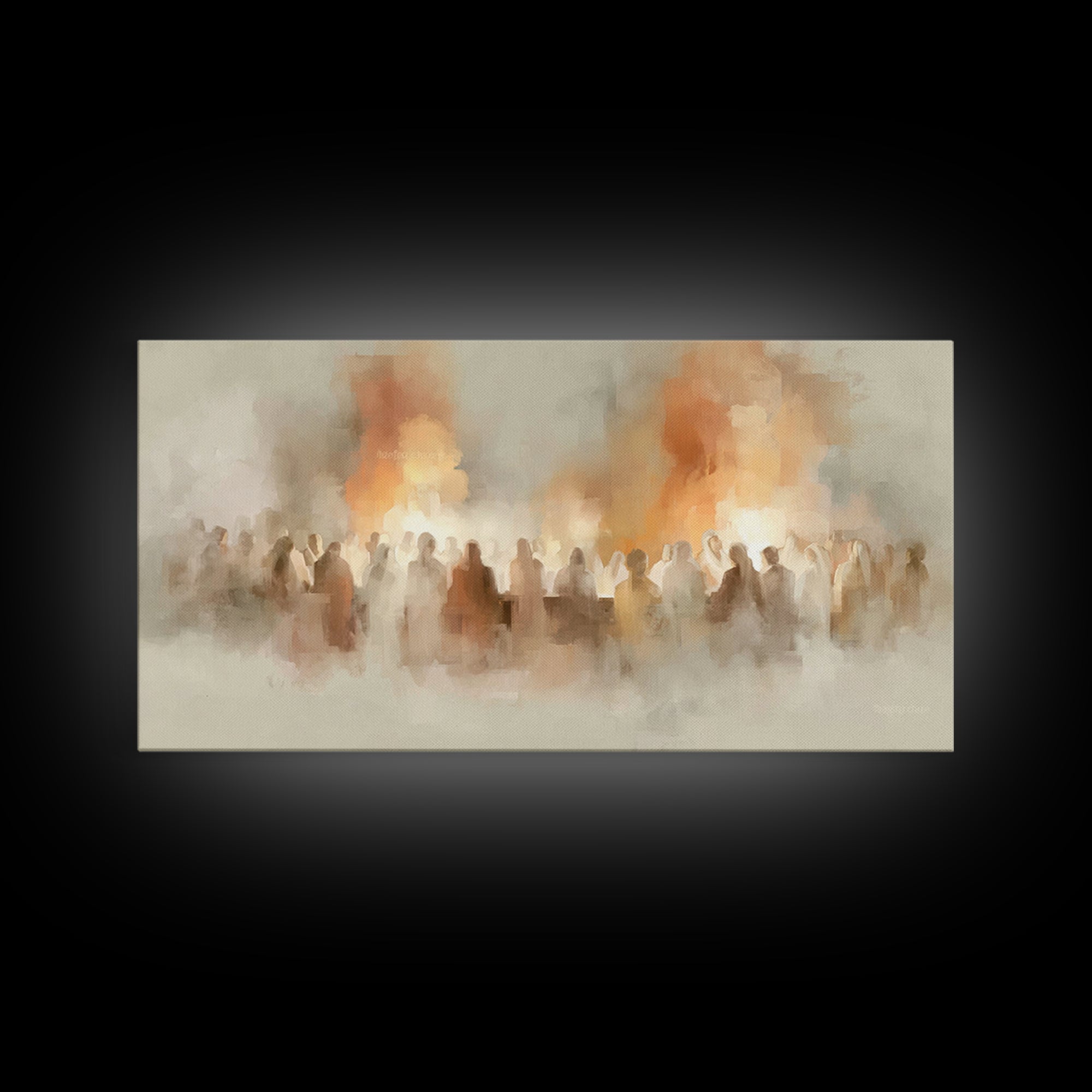 Gathered Glory – Framed Canvas Print – Christian Art Canvas – Christian Wall Art – Modern Christian Art – Christian Decorations – Christmas