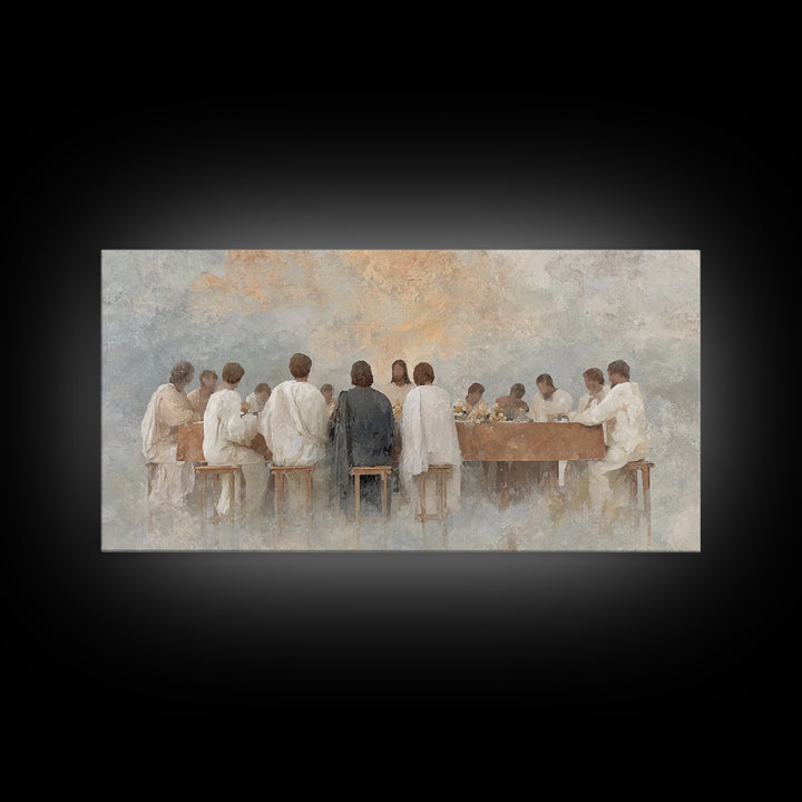 Radiant Communion – Framed Canvas Print – Christian Art – Christian Painting – Jesus Wall Art – Christian Christmas Art – Christian Decor