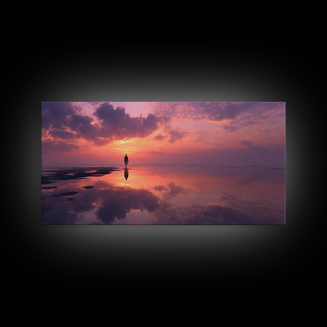 Morning Of Stillness | Framed Canvas Print | Christian Wall Art | Christian Art Canvas | Jesus Painting | Christian Art | Christian Gift