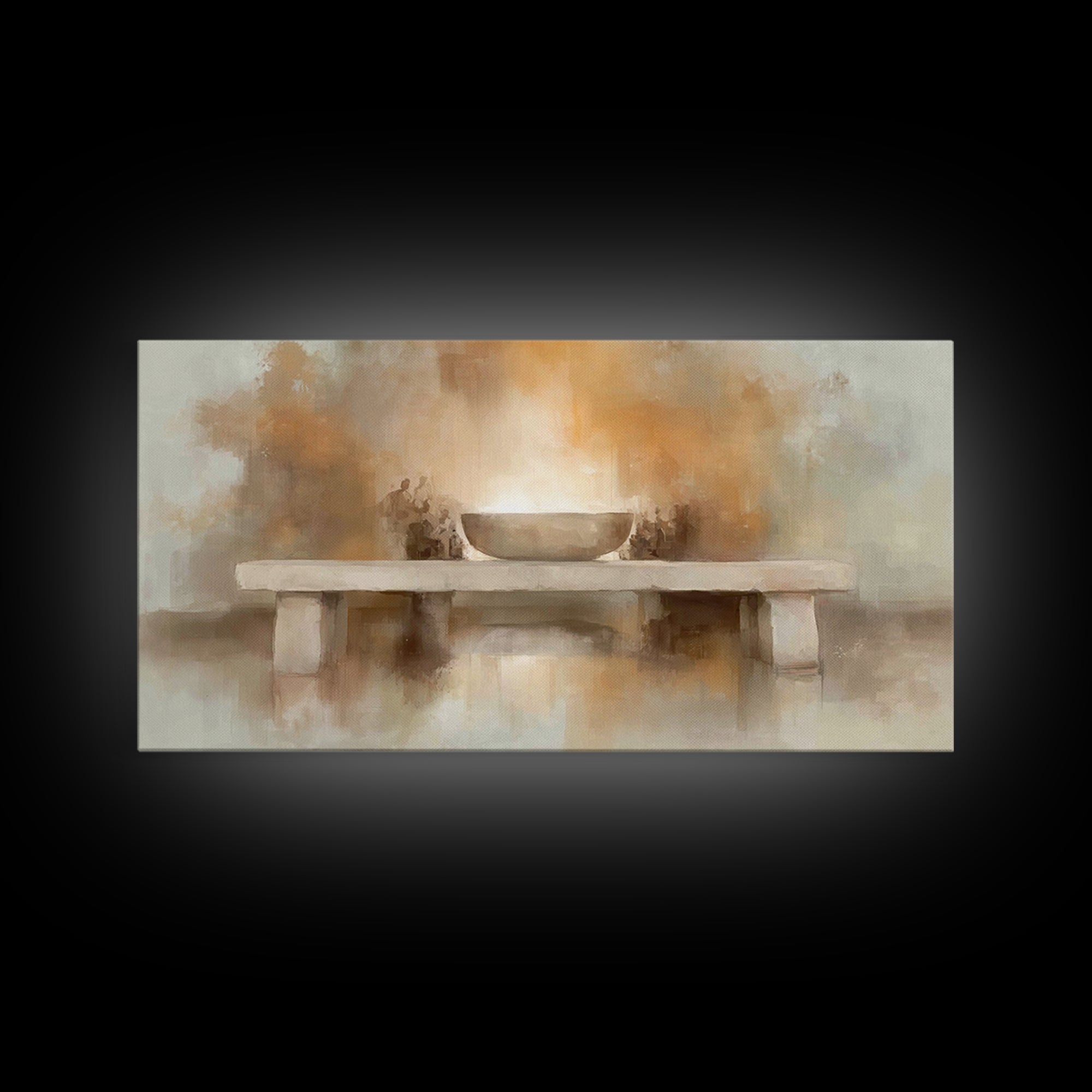 Altar Of Light – Framed Canvas Print – Christian Wall Art – Christian Art Canvas – Christian Christmas Art – Christian Decor