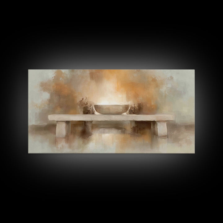 Altar Of Light – Framed Canvas Print – Christian Wall Art – Christian Art Canvas – Christian Christmas Art – Christian Decor