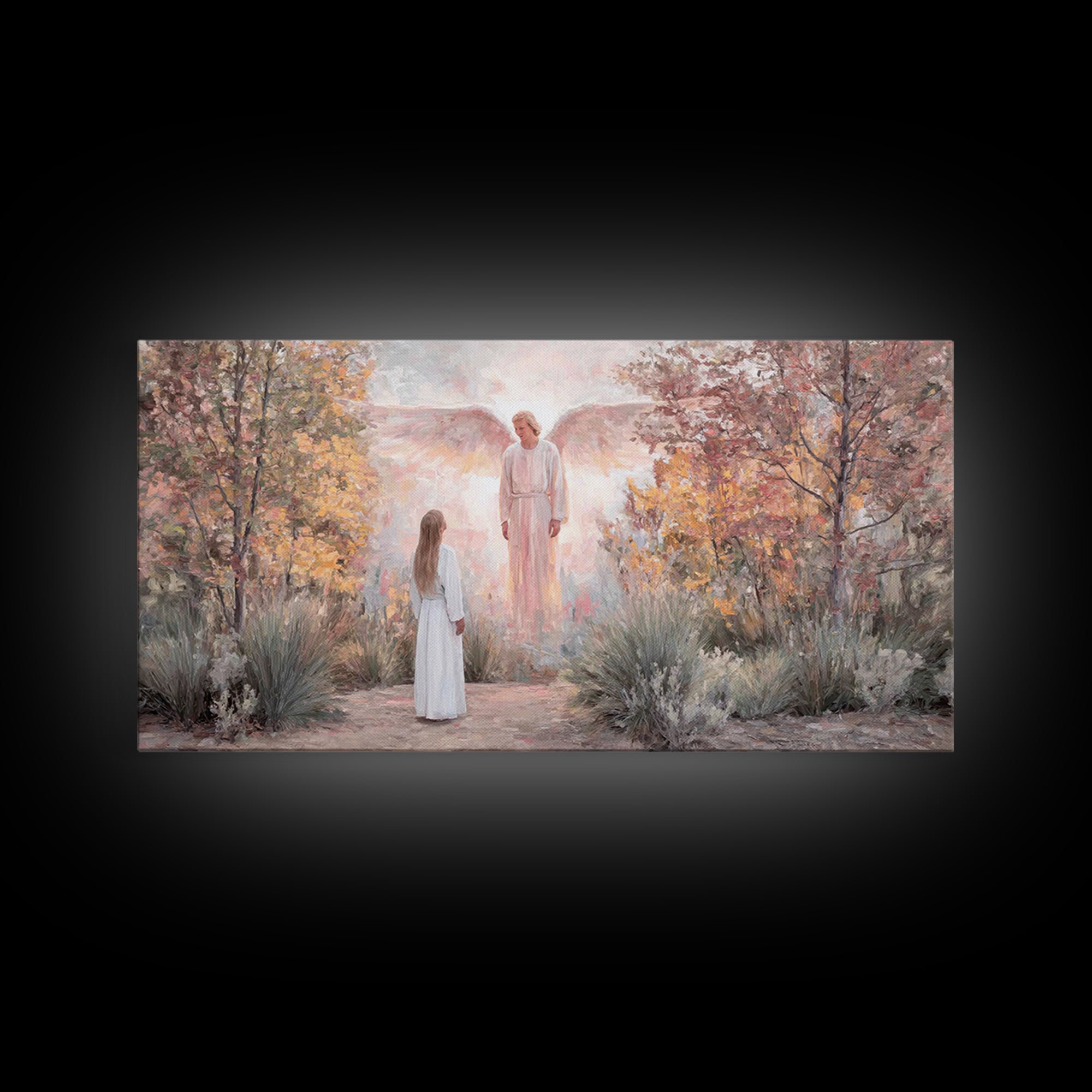 Garden Of Promise – Framed Canvas Print – Christian Wall Art – Christian Art Work – Christian Art Canvas – Christian Christmas Art