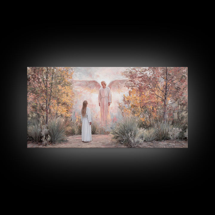 Garden Of Promise – Framed Canvas Print – Christian Wall Art – Christian Art Work – Christian Art Canvas – Christian Christmas Art