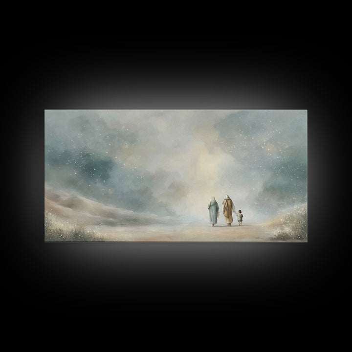 Stars Of Hope | Framed Canvas Print | Christian Wall Art | Christian Art Print | Christmas Art | Christian Decor | Jesus Painting