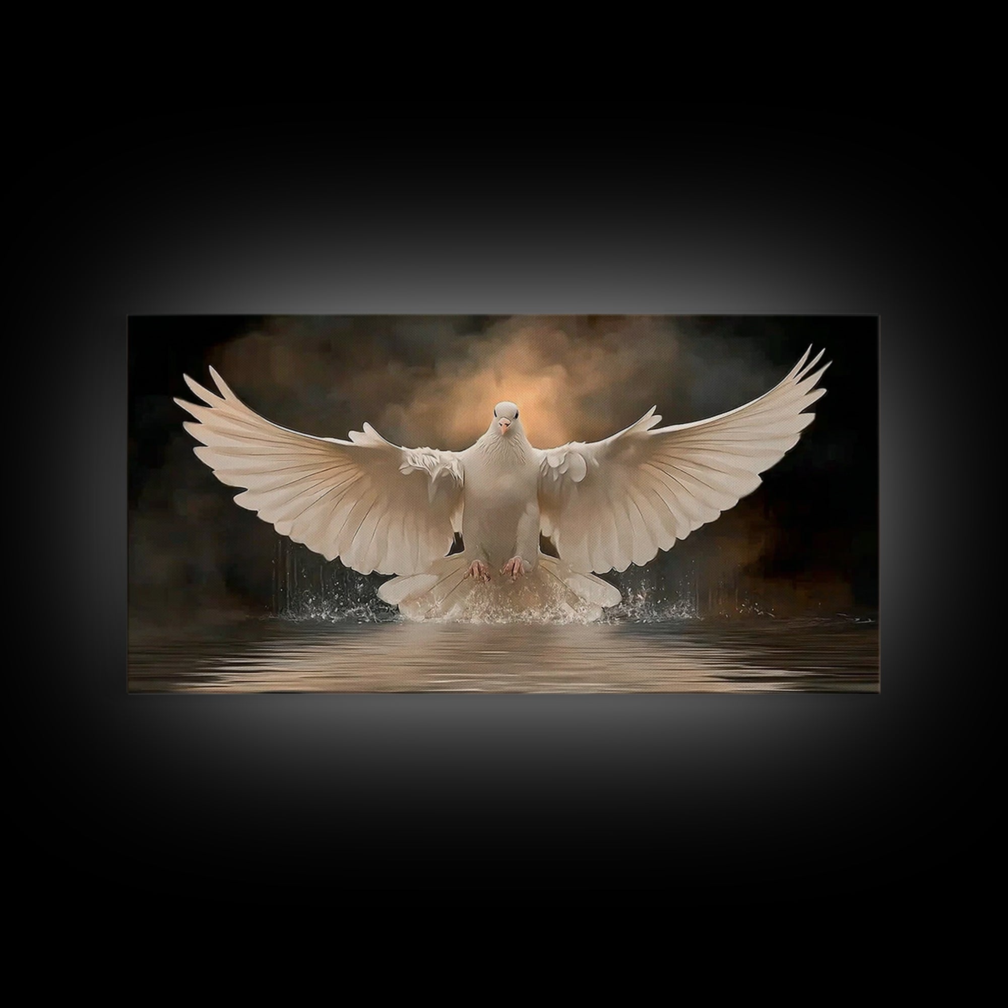 Rising Spirit | Framed Canvas Print | Christian Wall Art | Christian Art Canvas | Christian Christmas Art | Jesus Painting | Christian Deco