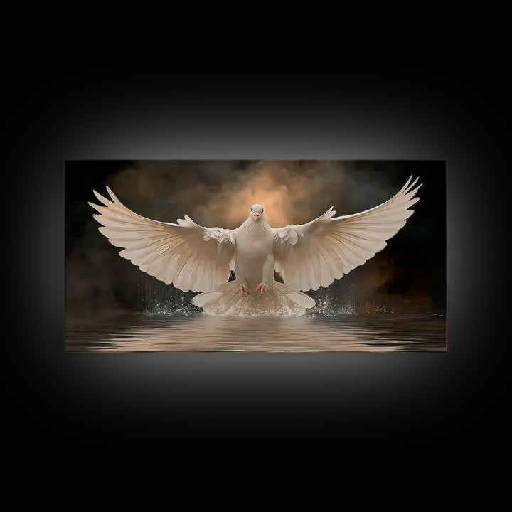 Rising Spirit | Framed Canvas Print | Christian Wall Art | Christian Art Canvas | Christian Christmas Art | Jesus Painting | Christian Deco