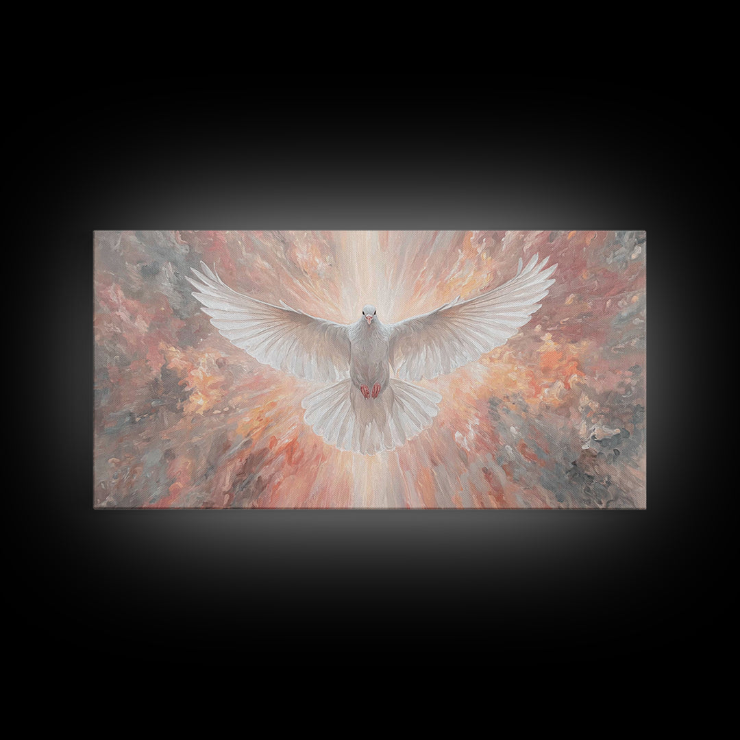 Grace Unveiled | Framed Canvas Print | Christian Wall Art | Christian Art Canvas | Christian Painting | Christmas Art | Christian Decor