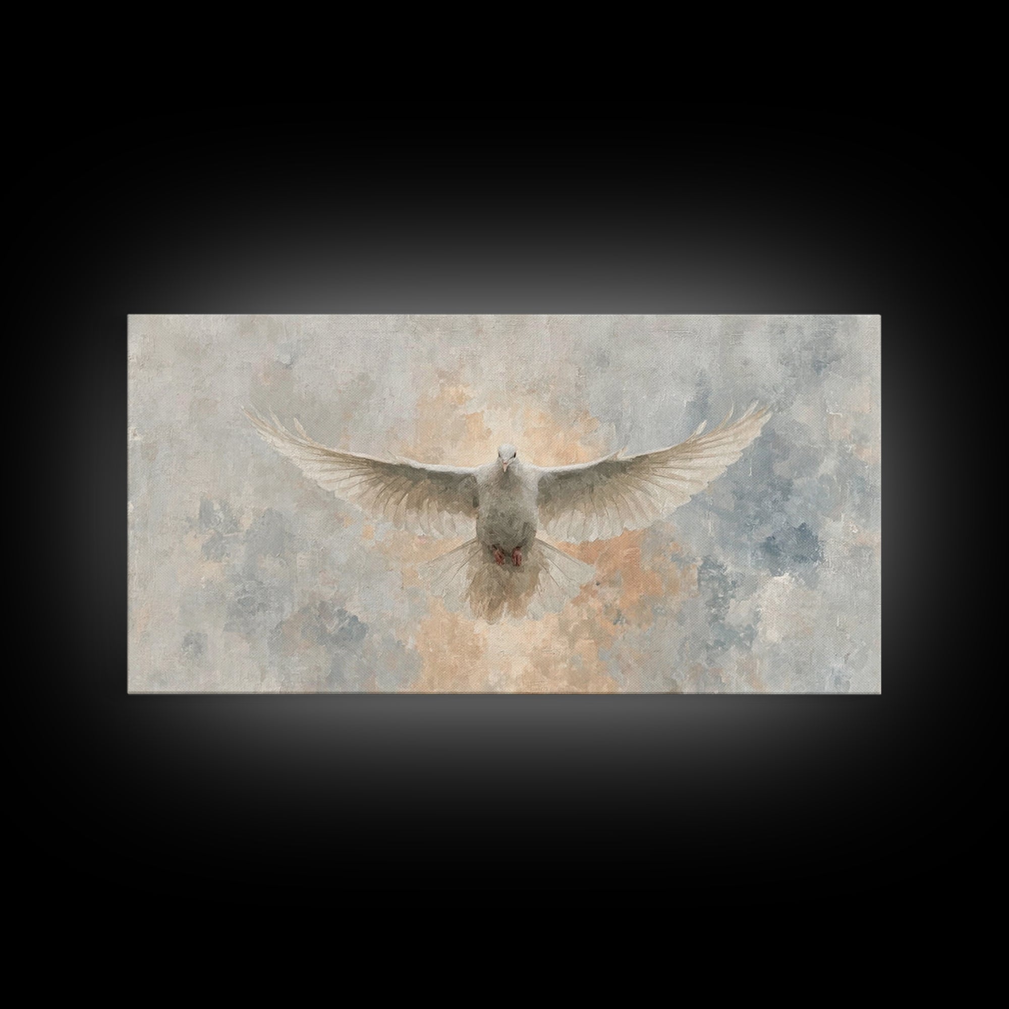 Radiant Mercy, Framed Canvas Print, Christian Art Canvas, Christian Wall Art, Christian Painting, Christmas Art, Christian Decor