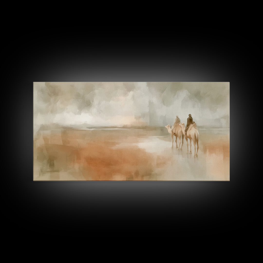 Pilgrims Of Light – Framed Canvas Print – Christmas Art Prints – Christian Art Canvas – Christian Wall Art – Christian Decoration – Jesus C