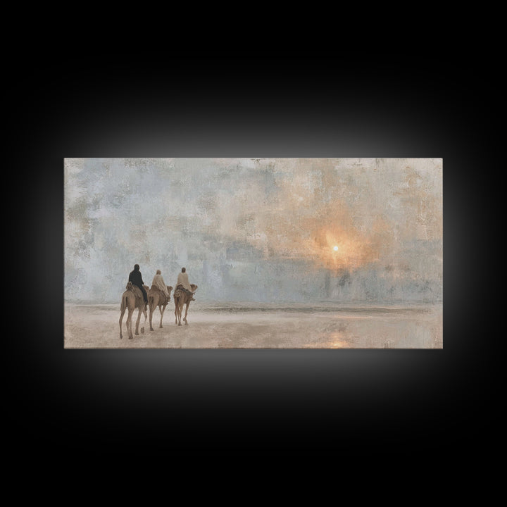 Journey Of Light | Framed Canvas Print | Christian Wall Art | Christian Art Canvas | Christmas Wall Art | Christian Christmas Art | Christi