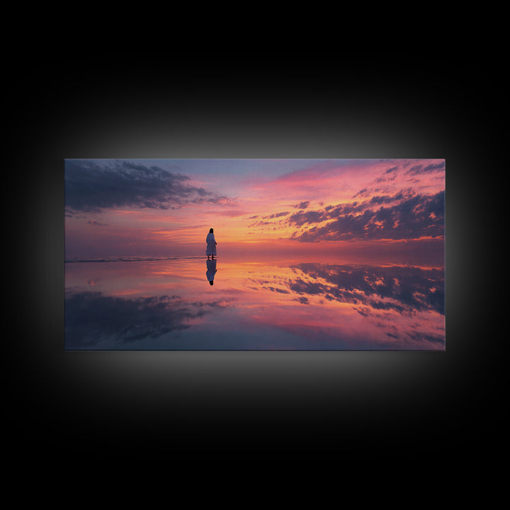 Radiant Horizon – Framed Canvas Print – Christian Art Canvas – Jesus Painting – Large Christian Art – Modern Christian Painting