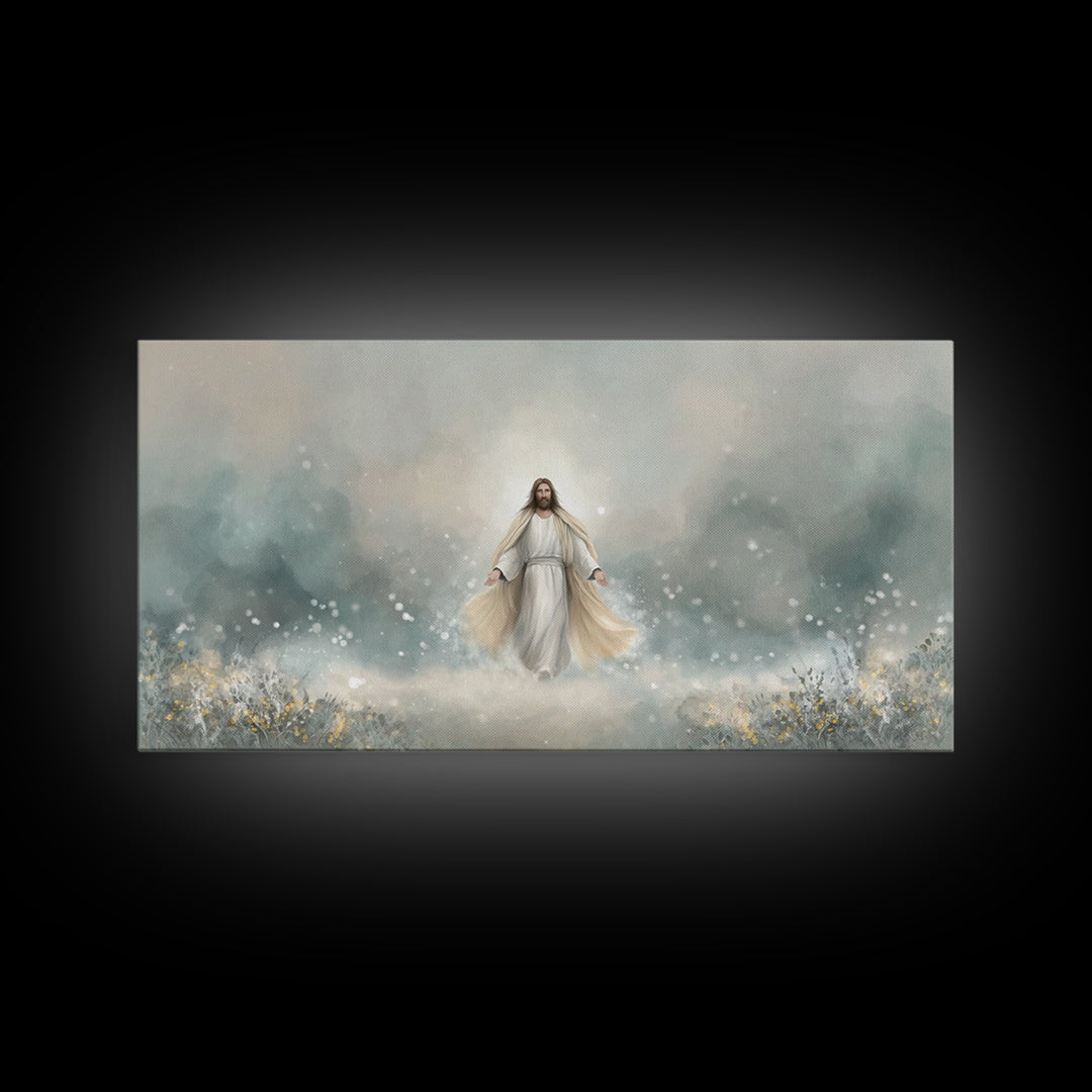 Eternal Peace – Framed Canvas Print – Christian Art Print – Jesus Painting – Christian Wall Art – Subtle Christian Art – Christian Gift