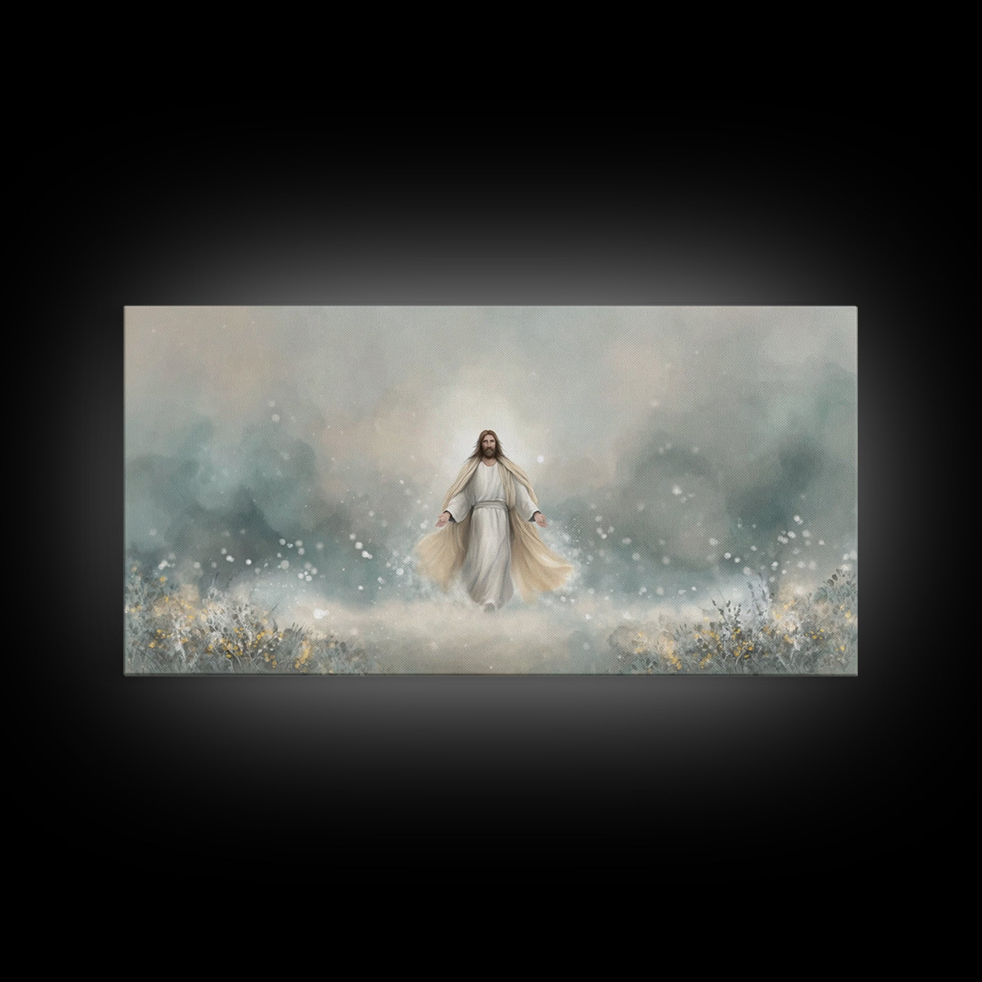 Eternal Peace – Framed Canvas Print – Christian Art Print – Jesus Painting – Christian Wall Art – Subtle Christian Art – Christian Gift