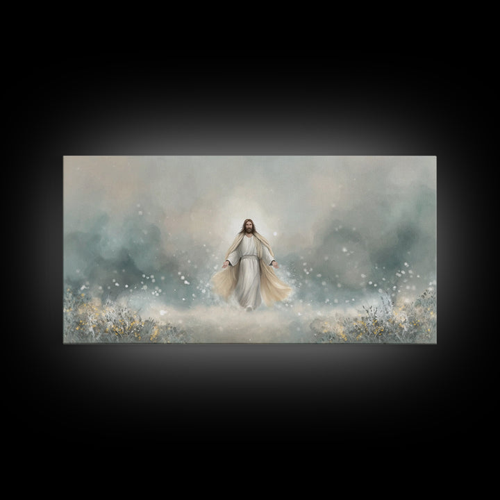 Eternal Peace – Framed Canvas Print – Christian Art Print – Jesus Painting – Christian Wall Art – Subtle Christian Art – Christian Gift