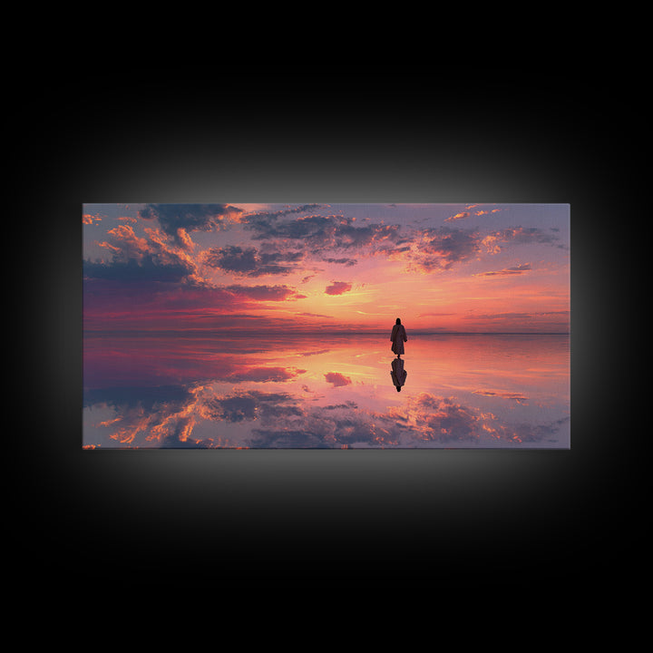 Sky Of Promise – Framed Canvas Print – Christian Art Canvas – Christian Art Gift – Minimalist Christian Art – Modern Christian Art