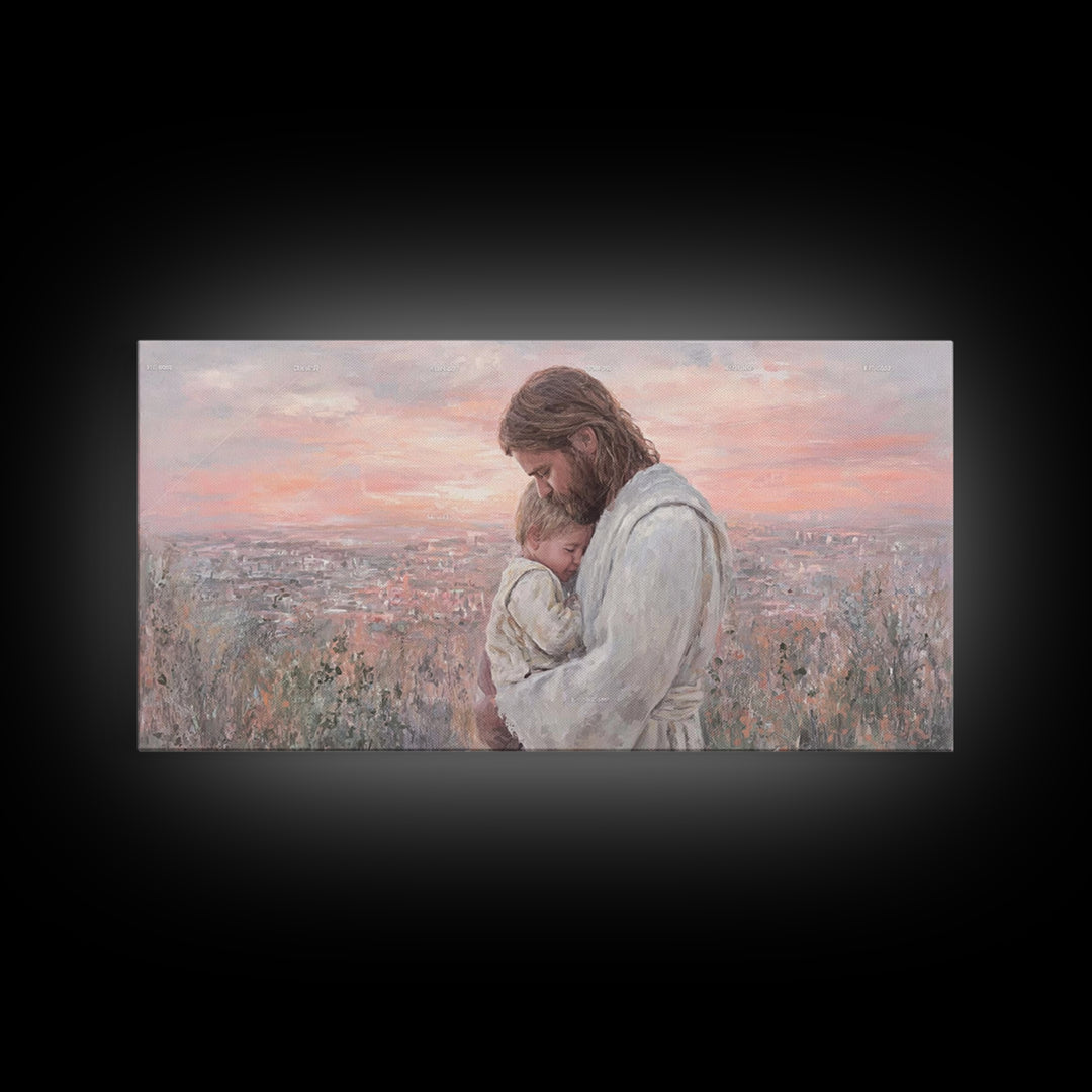 Evening Promise - Framed Canvas Print - Christian Wall Art - Christian Christmas Art - Christian Art Canvas - Christian Decor - Christian A